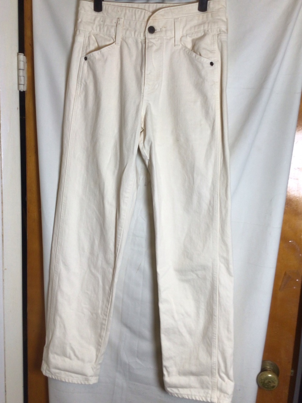 Veronica Beard “Blake “ High rise,Classic straight 100% cotton SZ 25 Made in USA